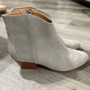 Nine West Tristan Suede Ankle Boots Size 10